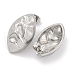 Non-Tarnish Horse Eye 304 Stainless Steel Stud Earrings EJEW-H013-26P-2