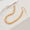Modern Brass Round Beaded Bracelets for Women NX7998-4