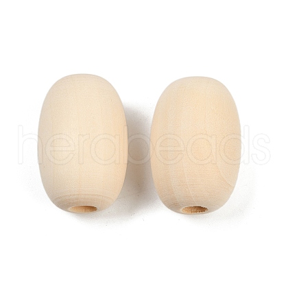 Wood European Beads WOOD-F017-04-1