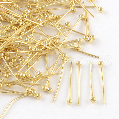 Brass Ball Head Pins KK-R020-05G-1
