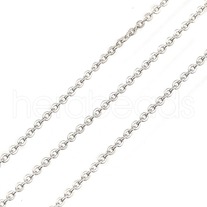 Rack Plating Brass Cable Chains CHC-M001-02-P-1
