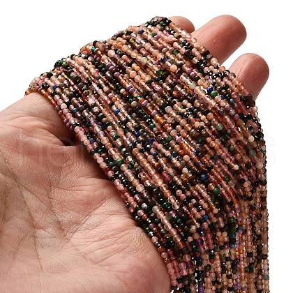 Natural & Synthetic Mixed Gemstone Beads Strands G-RM2025-A16-2mm-C-1