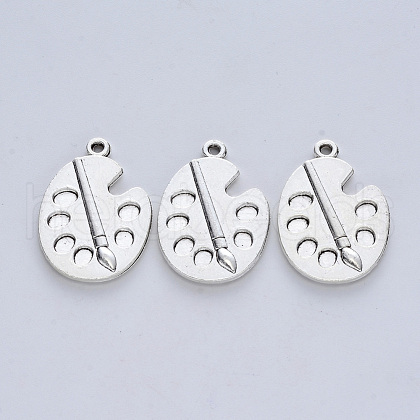 Tibetan Style Alloy Pendants X-TIBE-R316-001AS-RS-1
