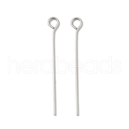 304 Stainless Steel Eye Pins STAS-K293-13P-0.6x26mm-1