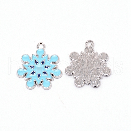 Alloy Enamel Pendants ENAM-WH0049-31P-1