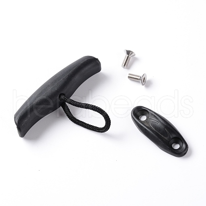 Plastic Kayak Handles with Nylon Rope and Stainless Steel Screws Replacement Installation Kit FIND-WH0072-55-1