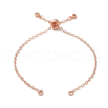 Rack Plating Brass Cable Chain Link Bracelet Making KK-TAC0016-05RG-1