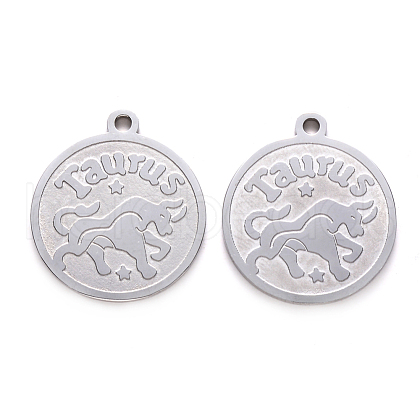 Non-Tarnish 201 Stainless Steel Pendants STAS-R106-08-1
