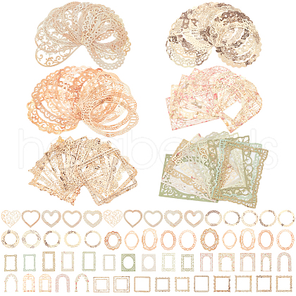 CRASPIRE 12Sets 6 Styles  Lace Frame Scrapbook Paper Pad DIY-CP0008-90-1