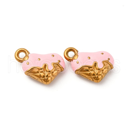 304 Stainless Steel Enamel Charms STAS-Q363-12C-G-1