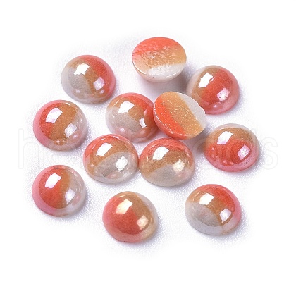 Opaque Glass Cabochons X-GGLA-S038-10K-6mm-1