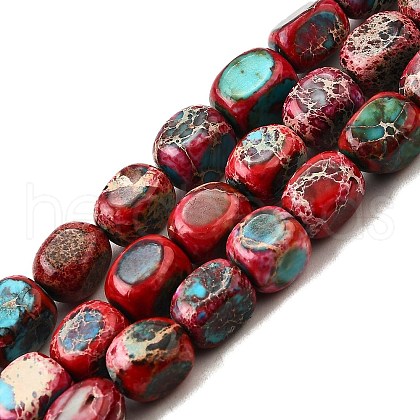 Natural Imperial Jasper Beads Strands G-E444-54-01-1