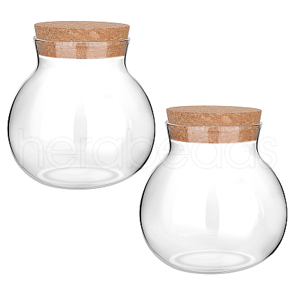 Empty Glass Jar AJEW-WH0083-46C-1