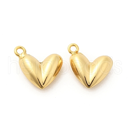 Heart Brass Pendants KK-L237-005G-1