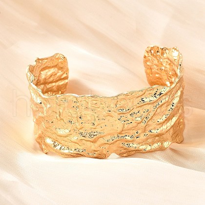 304 Stainless Steel Open Bangles BJEW-D308-02G-B-1