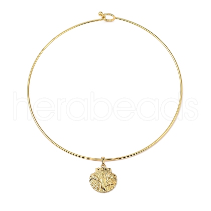 Brass Charm Necklace BJEW-Q350-07C-G-1