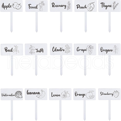 CHGCRAFT 1 Set Acrylic Plant Labels AJEW-CA0004-57A-1