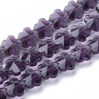 Transparent Glass Beads GLAA-Q066-10mm-C02-1