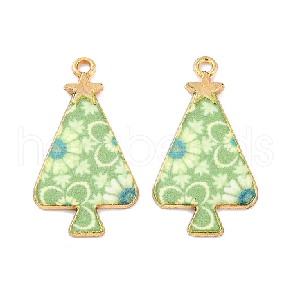 Christmas Theme Rack Plating Alloy Pendants FIND-M020-02A-G-1