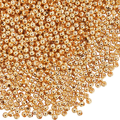 SOFPLATE Rack Plating and PVD Vacuum Plating Brass Round Spacer Beads FIND-SP0002-24A-1