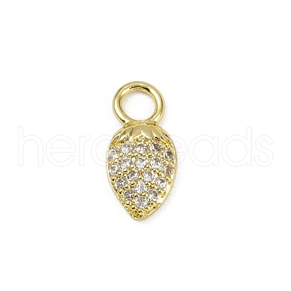 Brass Micro Pave Cubic Zirconia Pendants KK-M322-48G-01-1