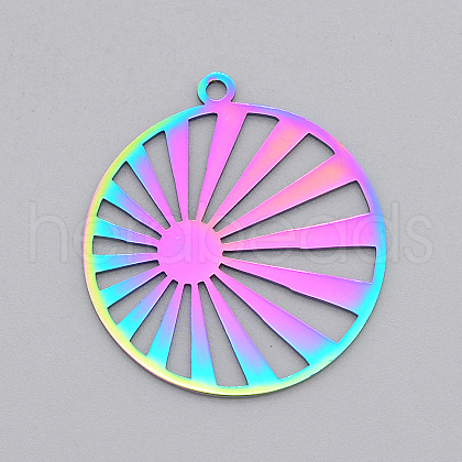 Ion Plating(IP) 201 Stainless Steel Pendants STAS-T056-LA500-1