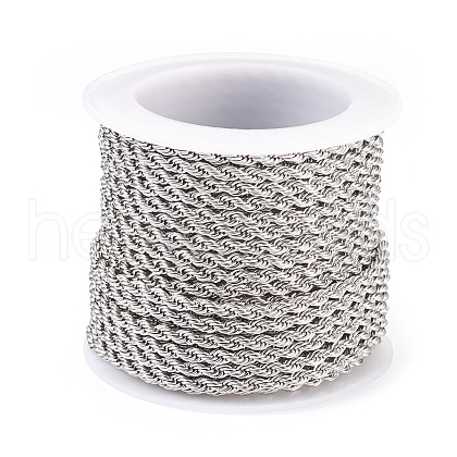 304 Stainless Steel Twist Rope Chains CHS-YS0001-08-1