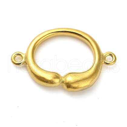 304 Stainless Steel Oval Ring Connector Charms STAS-D195-03G-02-1
