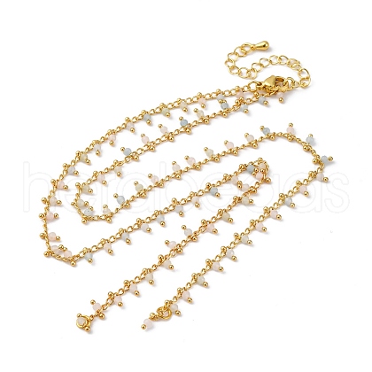 Brass Cable Chain Necklace Making KK-K337-12G-03-1