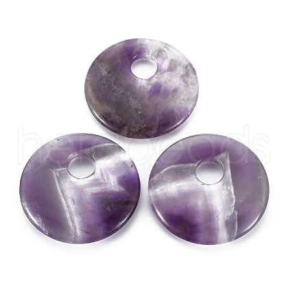 Natural Amethyst Pendants G-S299-132A-1