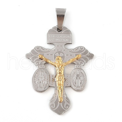 304 Stainless Steel Pendants STAS-C103-02GP-02-1