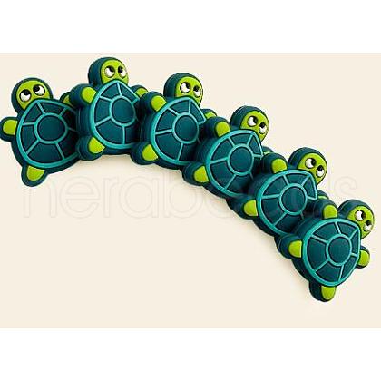 10Pcs Cartoon Turtle Silicone Beads JX710A-1