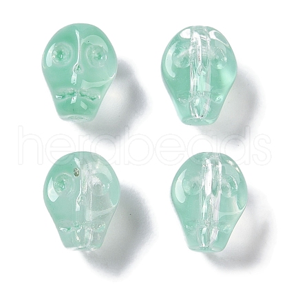 Baking Paint Glass Beads GLAA-S202-17F-1