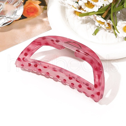 Polka Dot Pattern Plastic Claw Hair Clips PW-WGE41FE-08-1