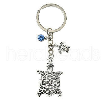 Alloy Rhinestone Keychain KEYC-YW00072-1
