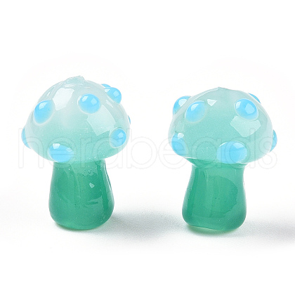 Handmade Lampwork Beads Strands X-LAMP-N024-09F-1