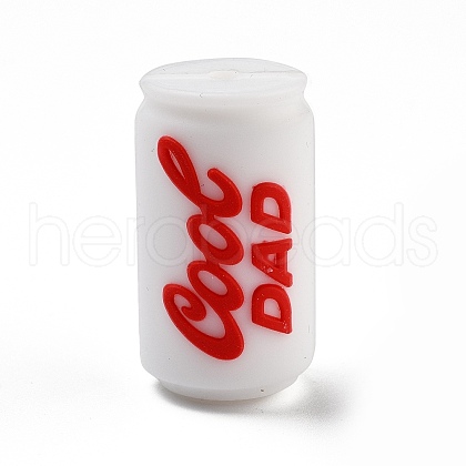 Father's Day Silicone Beads SIL-V006-02C-1
