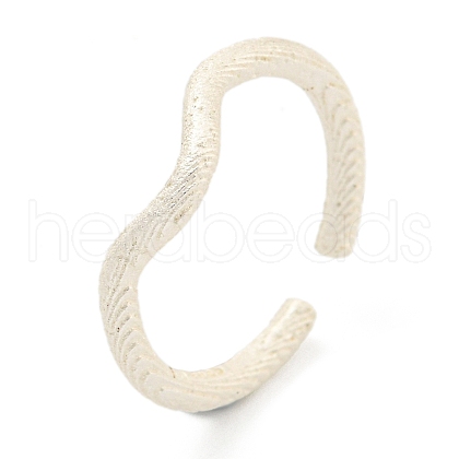 925 Sterling Silver Open Cuff Ring RJEW-Z036-01S-1