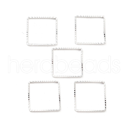 Brass Beads Frames KK-M288-01S-E-1