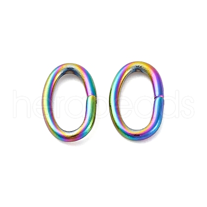 Ion Plating(IP) 304 Stainless Steel Open Jump Rings STAS-F221-40MC-G-1