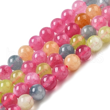 Dyed Natural Malaysia Jade Beads Strands X-G-G021-02A-18-1