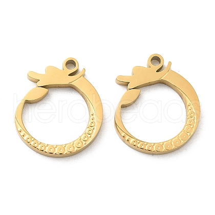 Ion Plating(IP) 316L Surgical Stainless Steel Pendants STAS-F302-06G-1