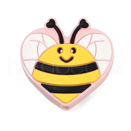 Bees Silicone Beads SIL-V002-07A-1
