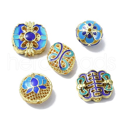 Handmade Cloisonne Beads KK-M282-01G-1