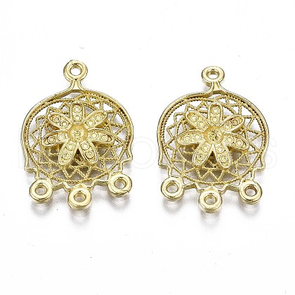 Brass Chandelier Components Link Enamel Settings KK-S349-301-NF-1