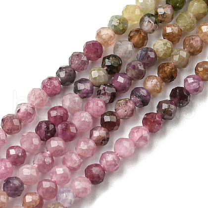 Natural Tourmaline Beads Strands G-G0005-C04-1