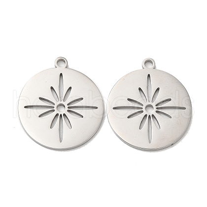 Non-Tarnish 304 Stainless Steel Pendants STAS-L020-002P-1