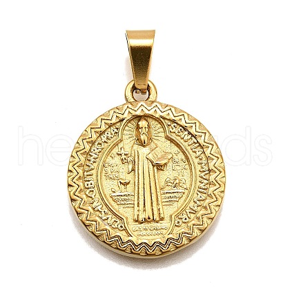 304 Stainless Steel Pendants STAS-B086-10E-G-1