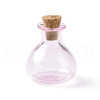 Miniature Glass Bottles GLAA-H019-03G-1
