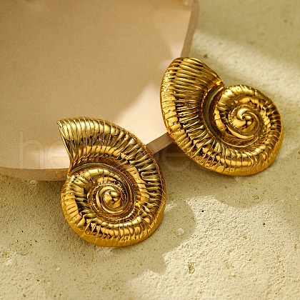 304 Stainless Steel Stud Earrings for Women STAS-Z111-11G-1